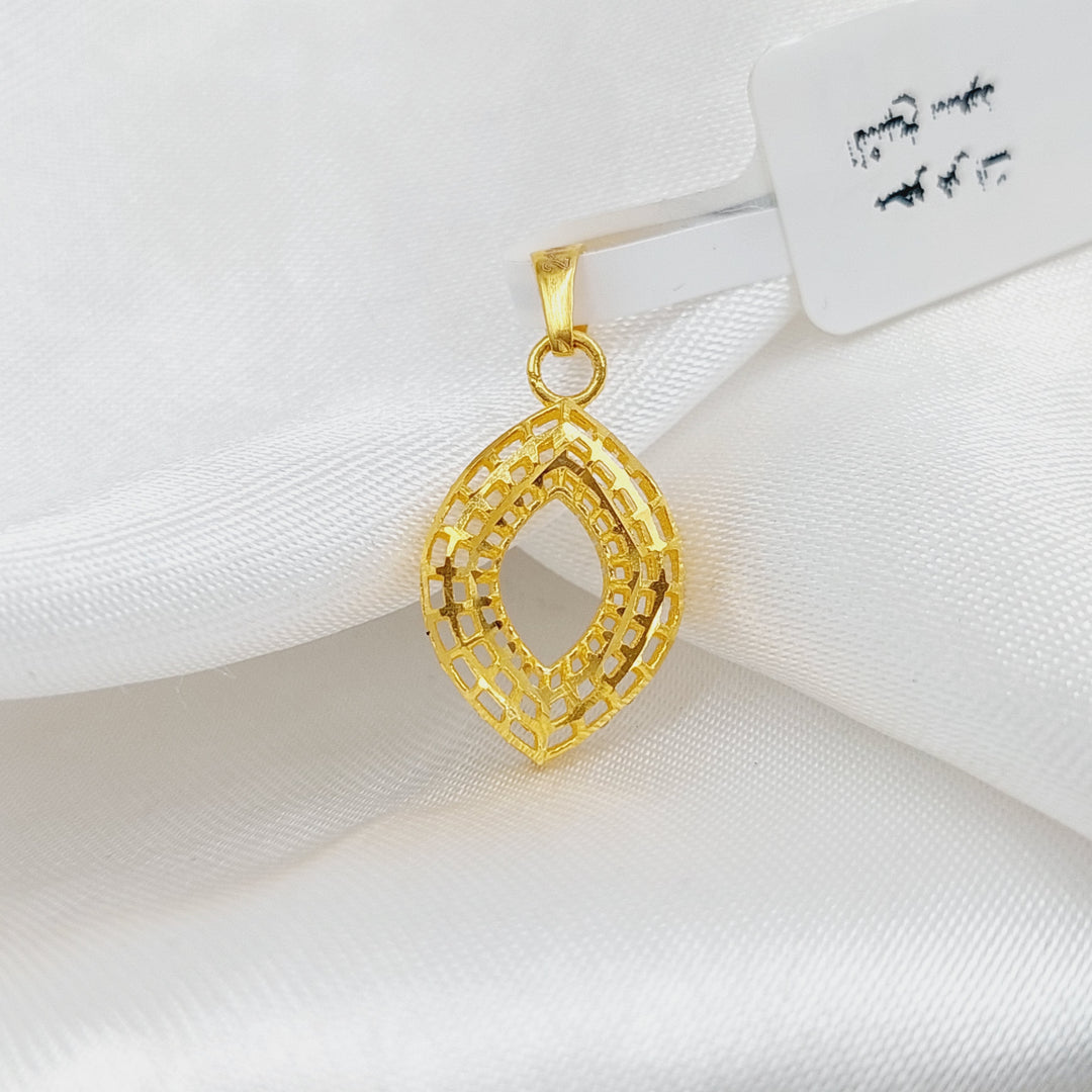 21K Fancy Pendant Made of 21K Yellow Gold by Saeed Jewelry-26887