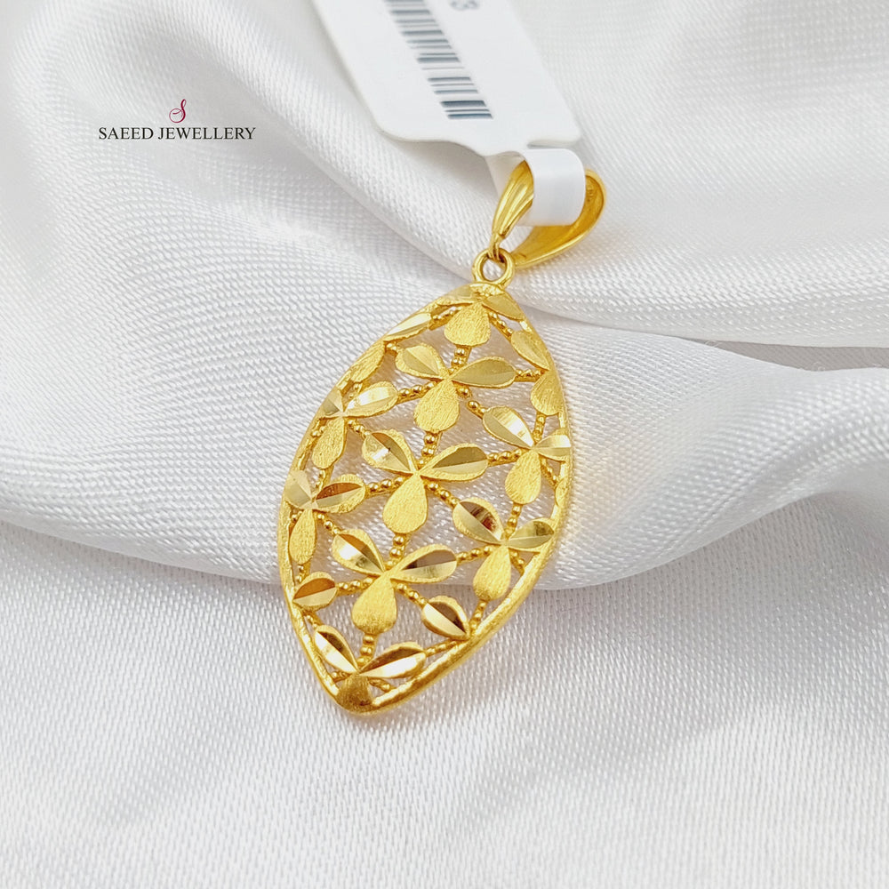 21K Fancy Pendant Made of 21K Yellow Gold by Saeed Jewelry-27113