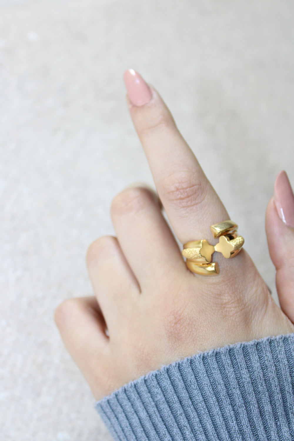 21K Fancy Ring Made of 21K Yellow Gold by Saeed Jewelry-12150