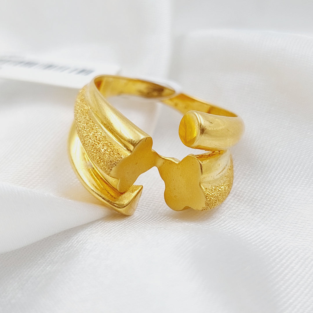 21K Fancy Ring Made of 21K Yellow Gold by Saeed Jewelry-12150