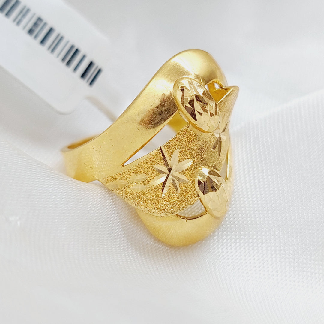 21K Fancy Ring Made of 21K Yellow Gold by Saeed Jewelry-14909
