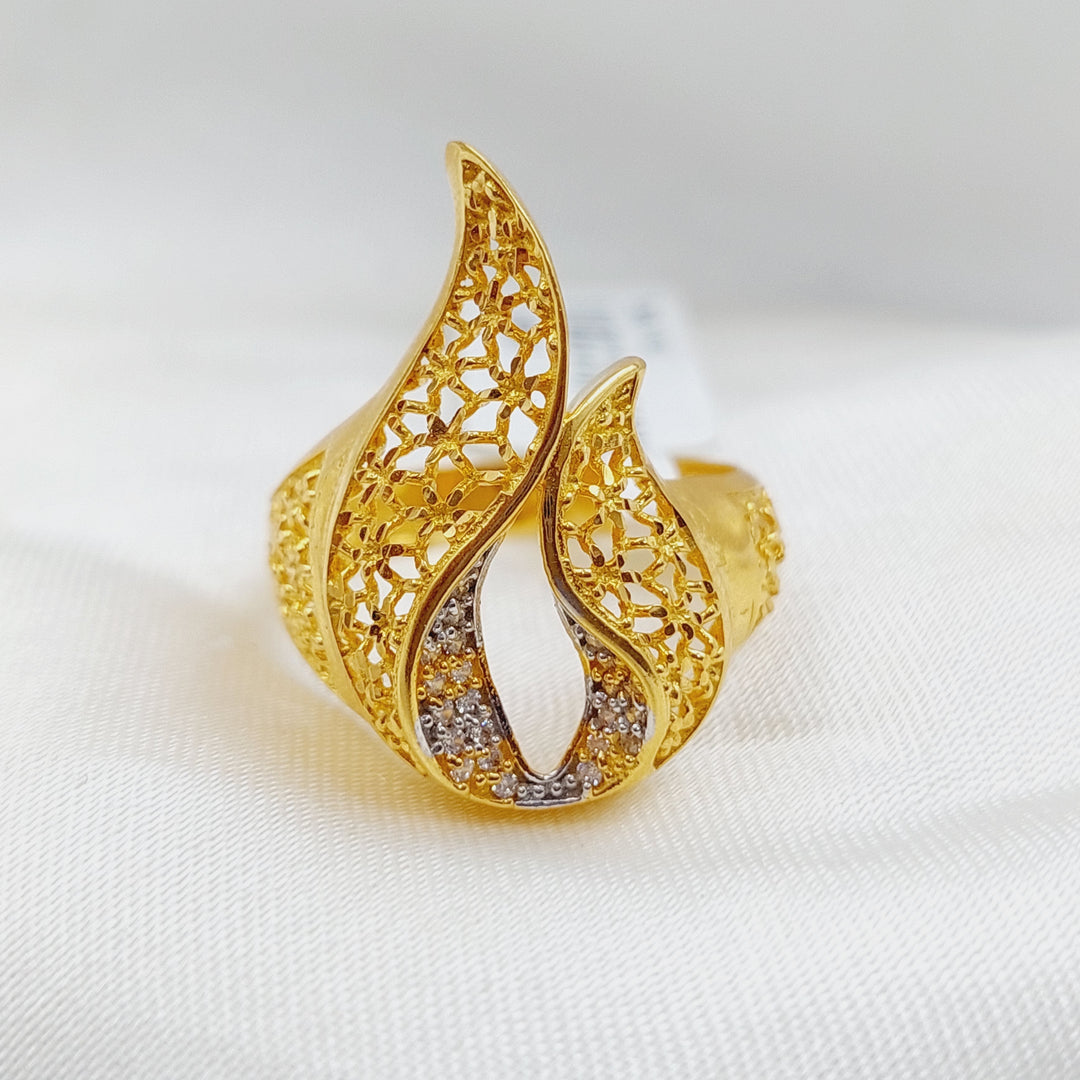 21K Gold Fancy Ring by Saeed Jewelry - Image 1