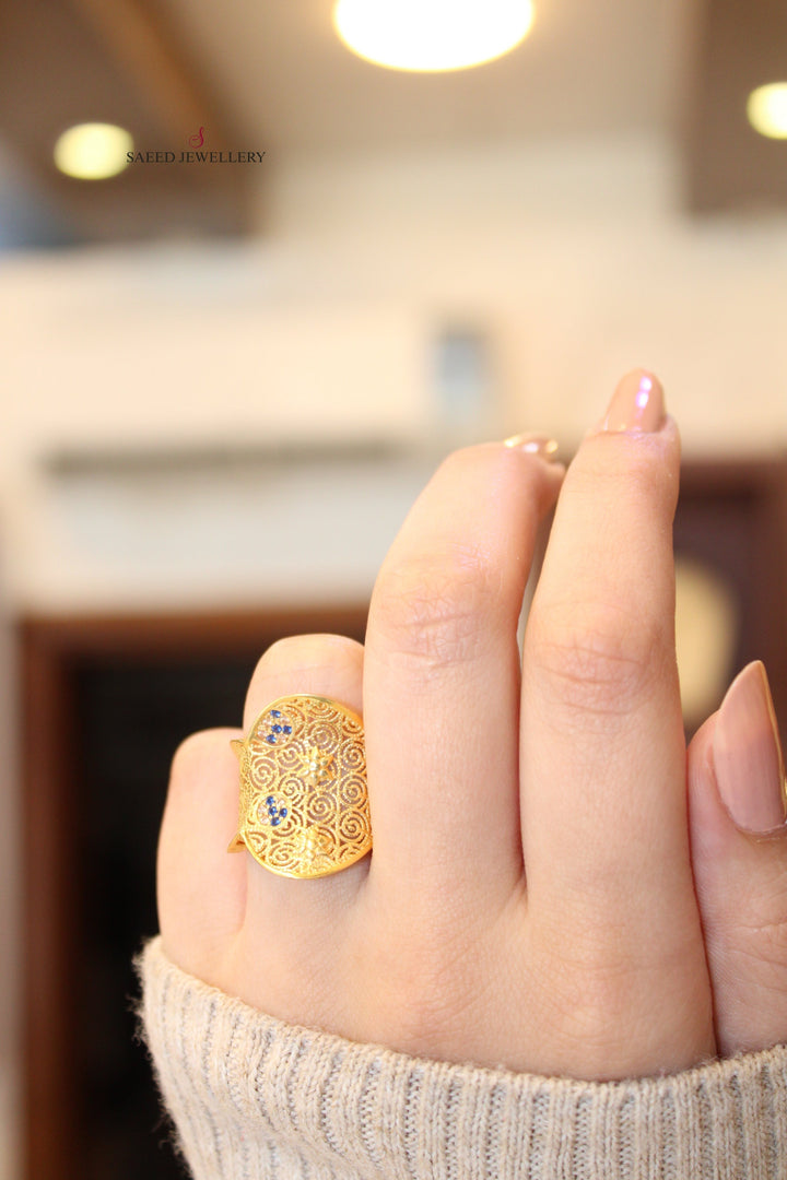 21K Gold Fancy Ring by Saeed Jewelry - Image 6