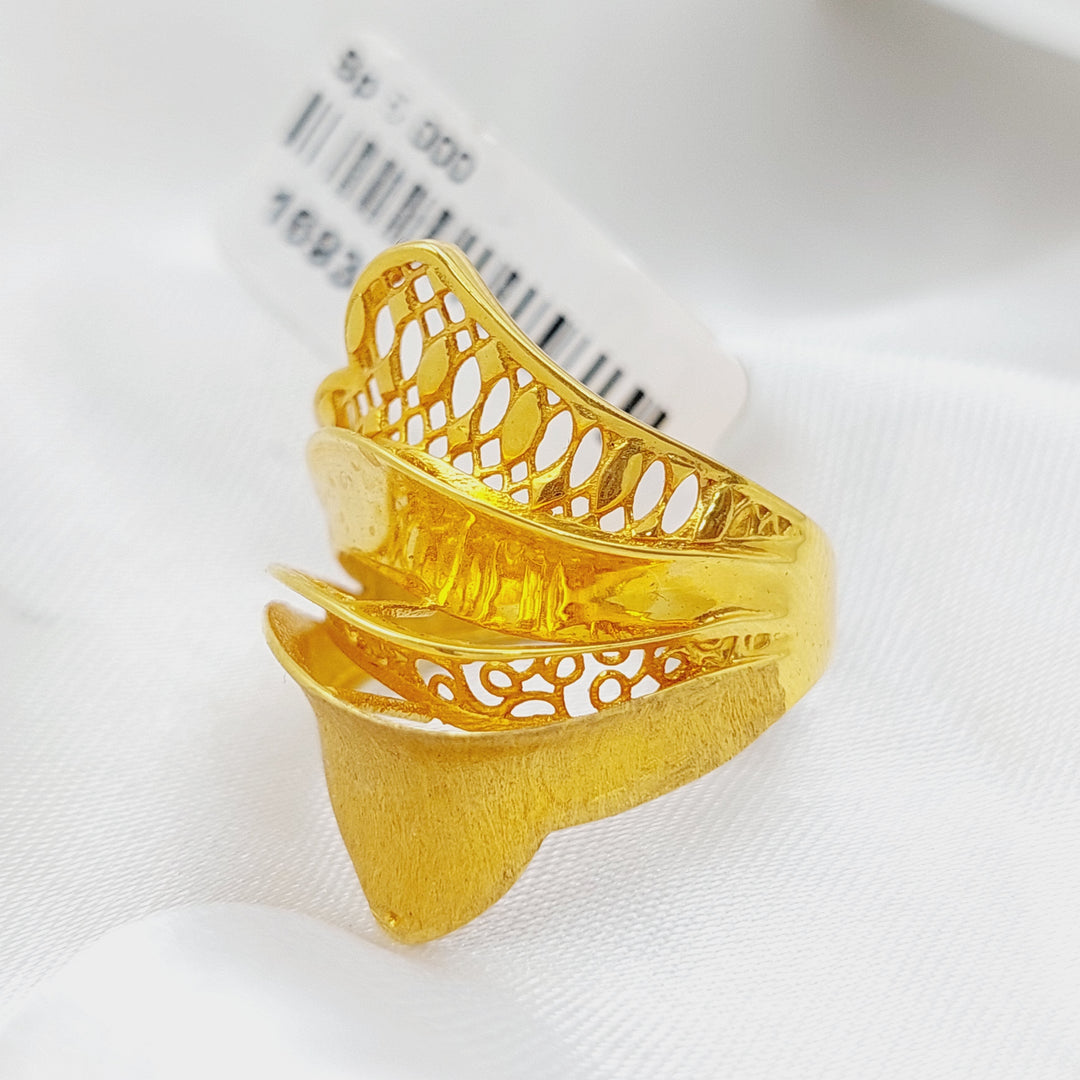 21K Fancy Ring Made of 21K Yellow Gold by Saeed Jewelry-16934