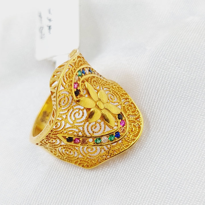 21K Gold Fancy Ring by Saeed Jewelry - Image 9