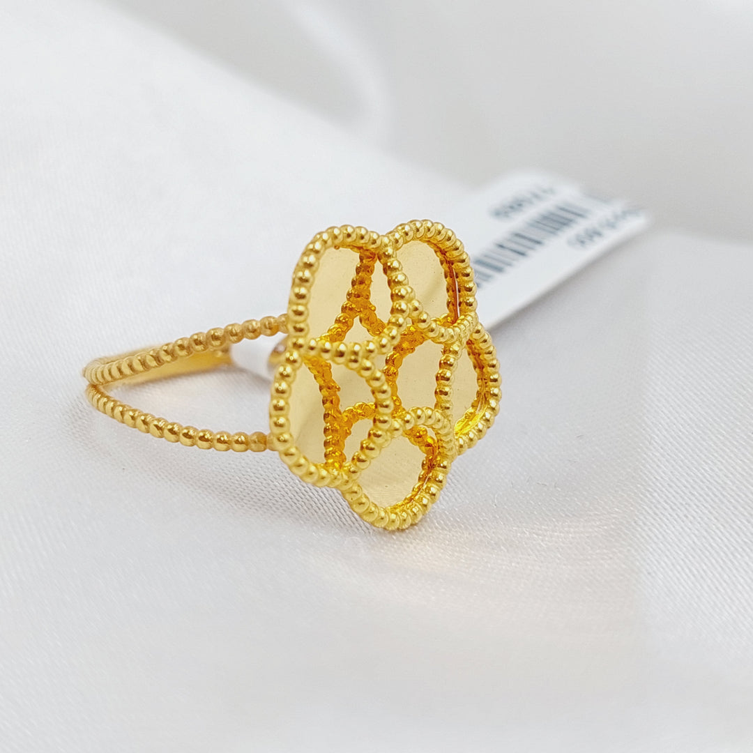 21K Fancy Ring Made of 21K Yellow Gold by Saeed Jewelry-17089