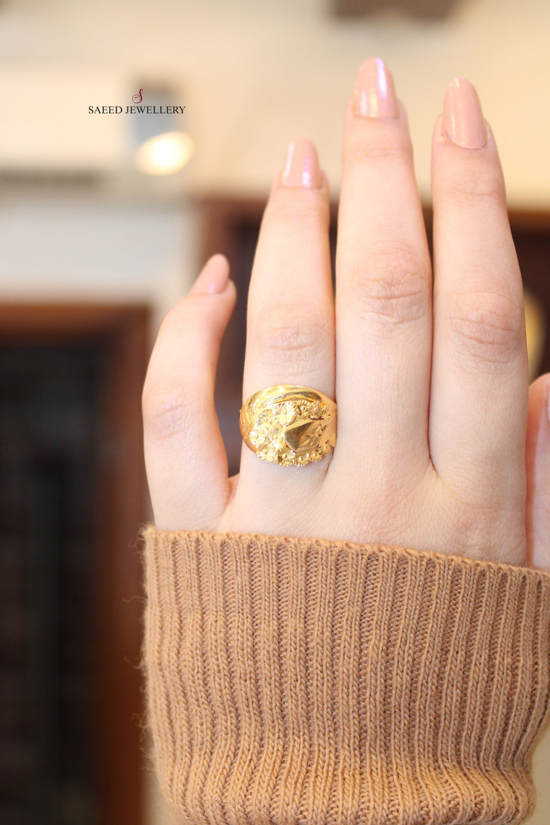 21K Gold Fancy Ring by Saeed Jewelry - Image 4