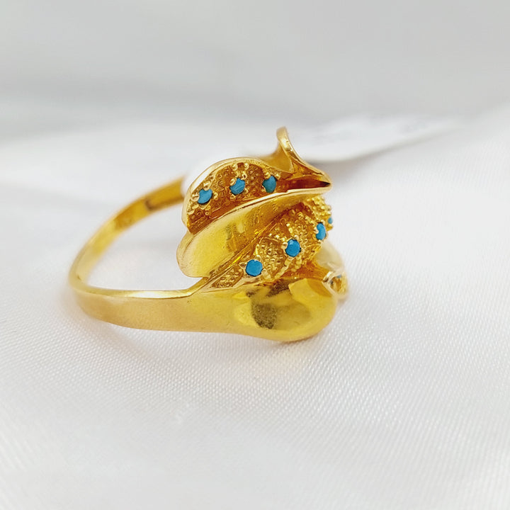 21K Fancy Ring Made of 21K Yellow Gold by Saeed Jewelry-19725