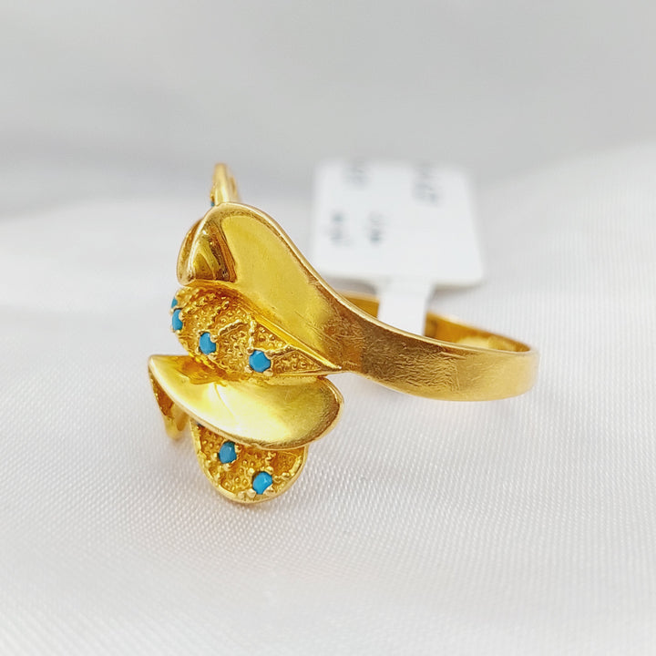 21K Fancy Ring Made of 21K Yellow Gold by Saeed Jewelry-19725
