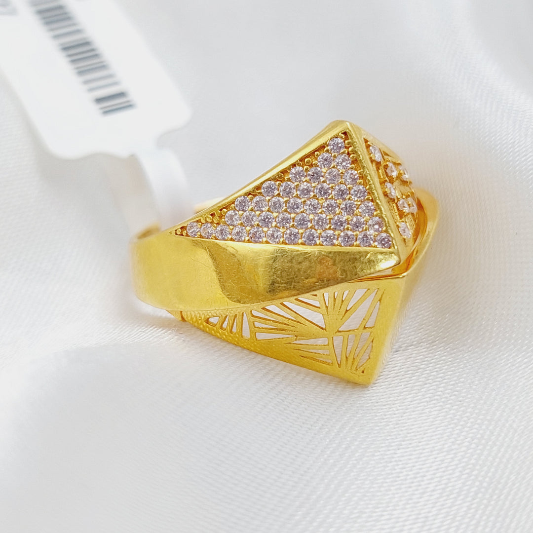 21K Fancy Ring Made of 21K Yellow Gold by Saeed Jewelry-19727