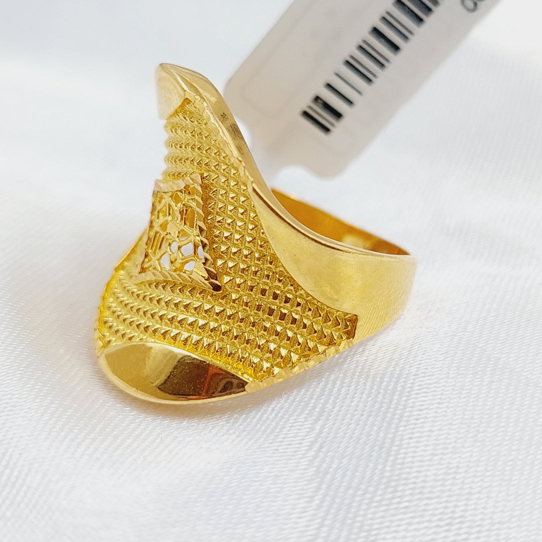 21K Fancy Ring Made of 21K Yellow Gold by Saeed Jewelry-20799
