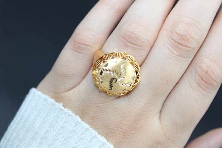 21K Gold Fancy Ring by Saeed Jewelry - Image 2