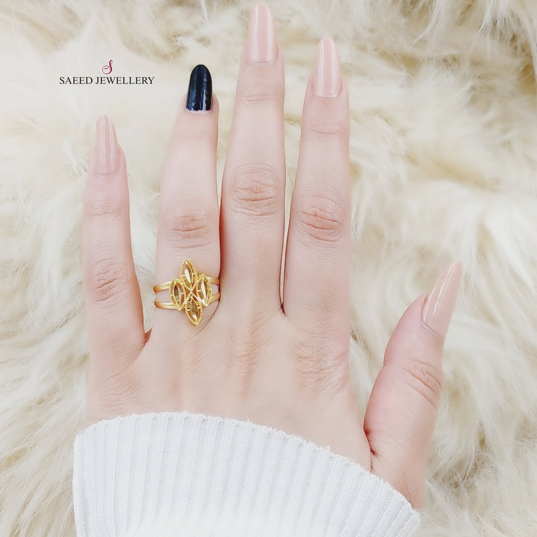 21K Gold Fancy Ring by Saeed Jewelry - Image 1