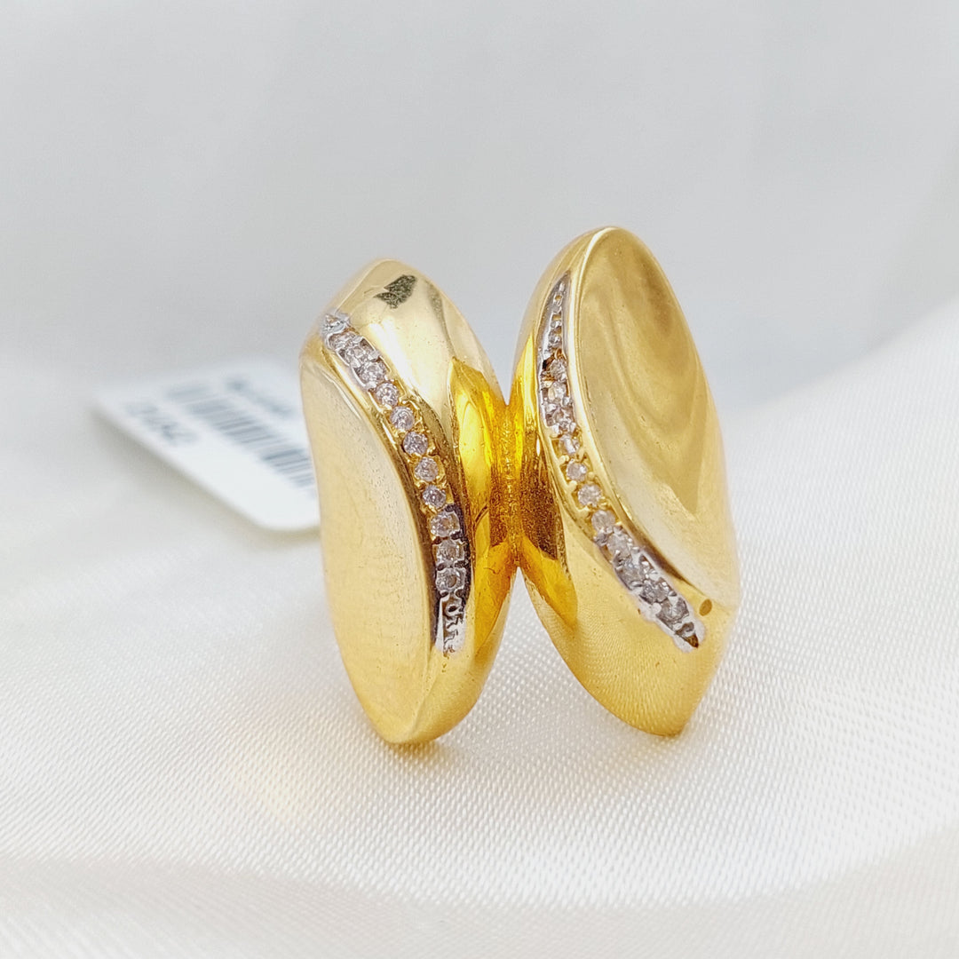 21K Fancy Ring Made of 21K Yellow Gold by Saeed Jewelry-21242