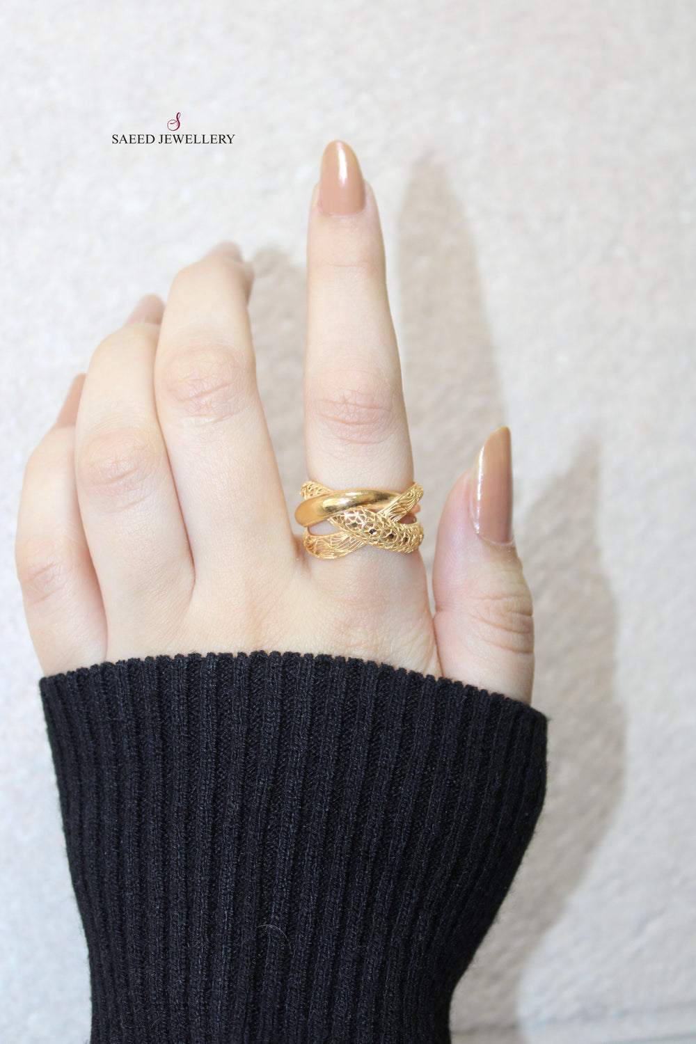 21K Gold Fancy Ring by Saeed Jewelry - Image 2