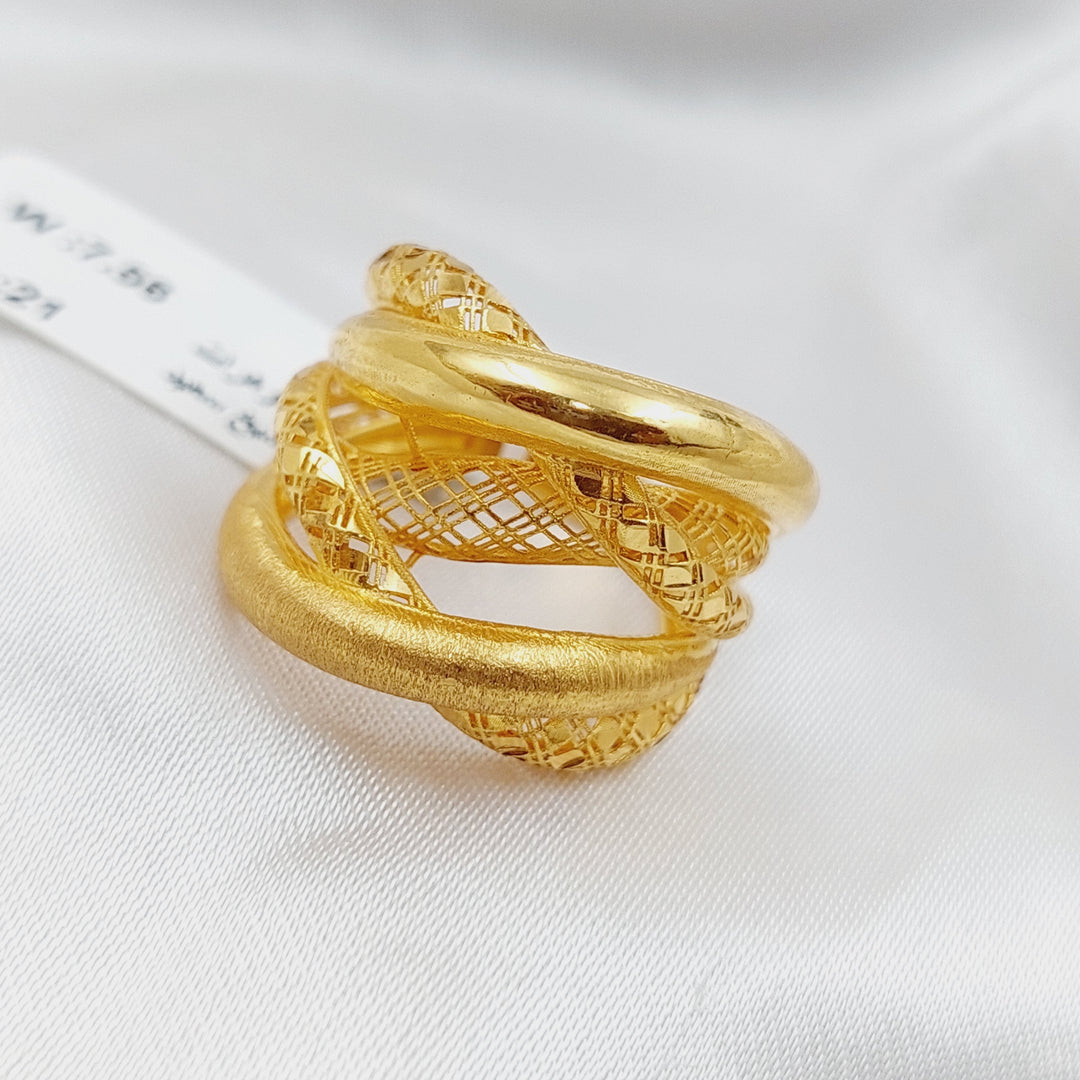 21K Gold Fancy Ring by Saeed Jewelry - Image 3