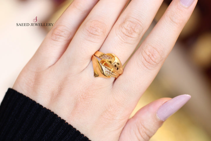 21K Gold Fancy Ring by Saeed Jewelry - Image 2