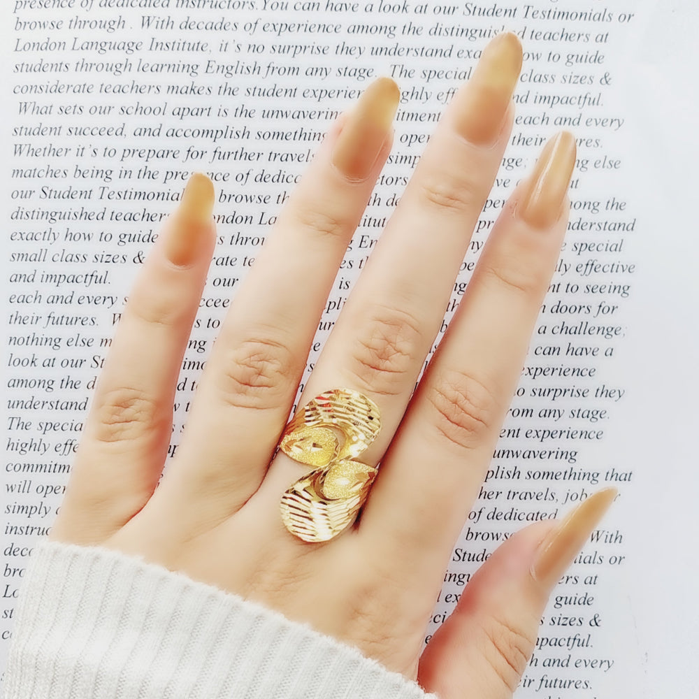 21K Gold Fancy Ring by Saeed Jewelry - Image 2