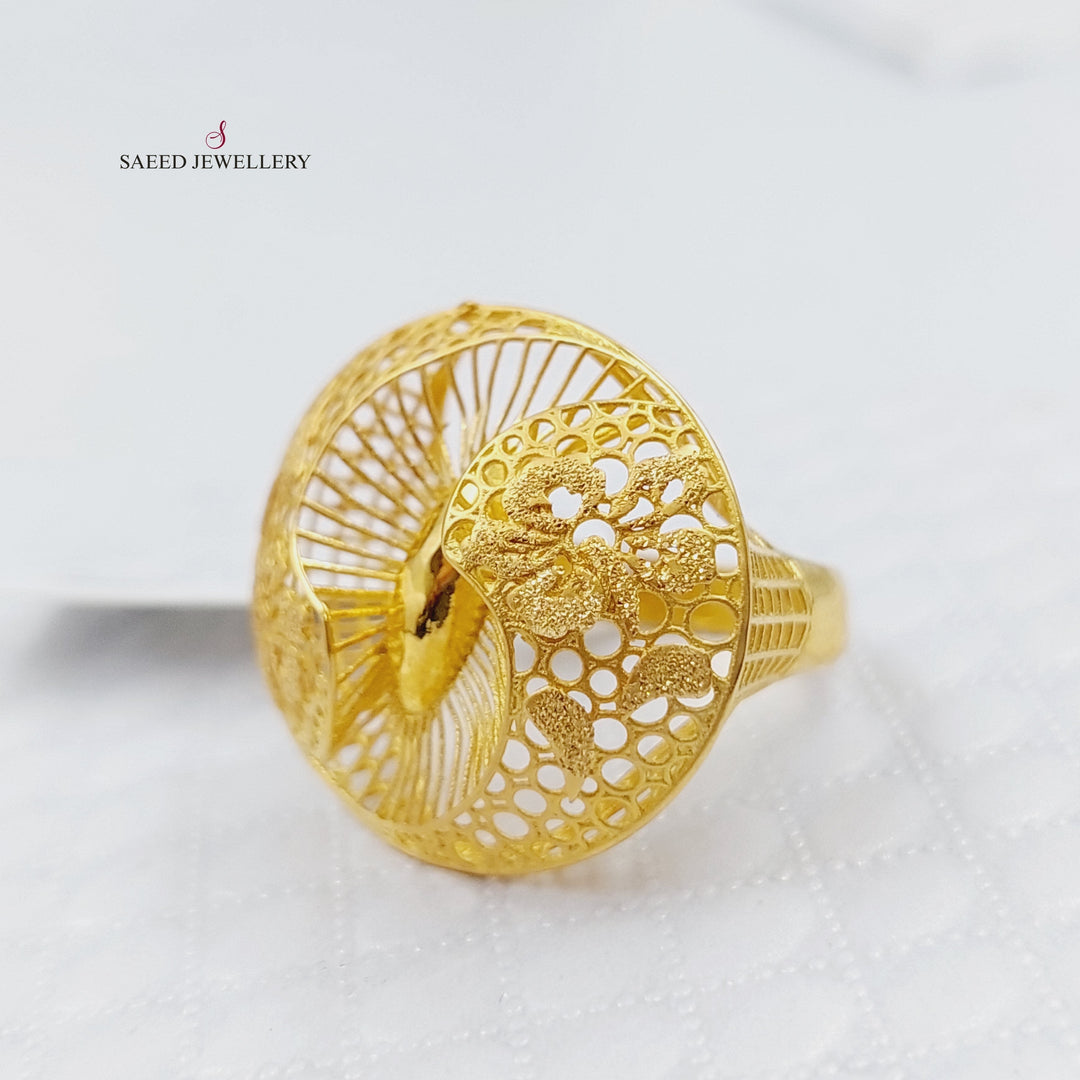 21K Gold Fancy Ring by Saeed Jewelry - Image 3