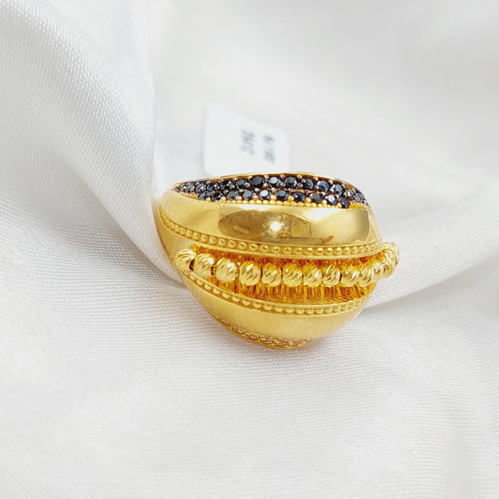 21K Fancy Ring Made of 21K Yellow Gold by Saeed Jewelry-25412