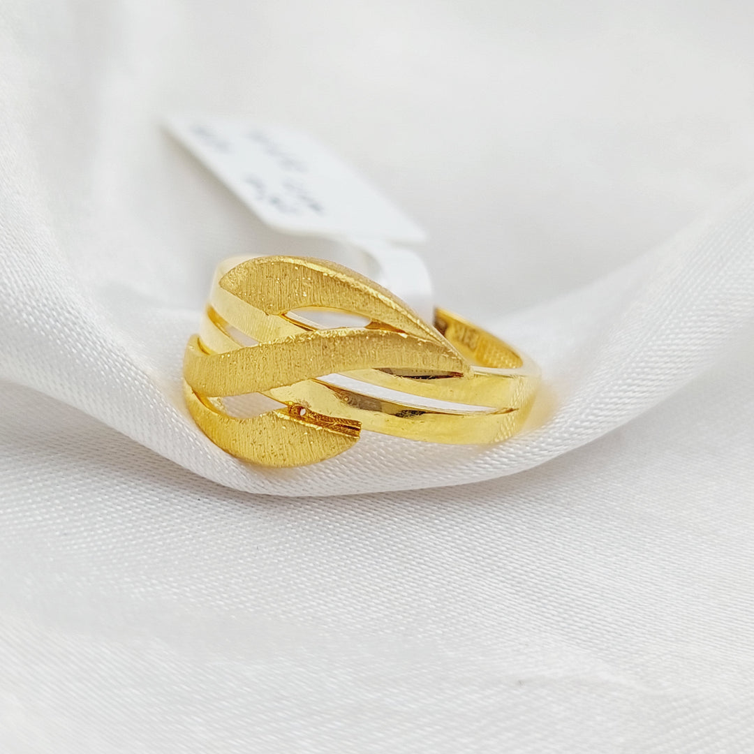 21K Fancy Ring Made of 21K Yellow Gold by Saeed Jewelry-25439