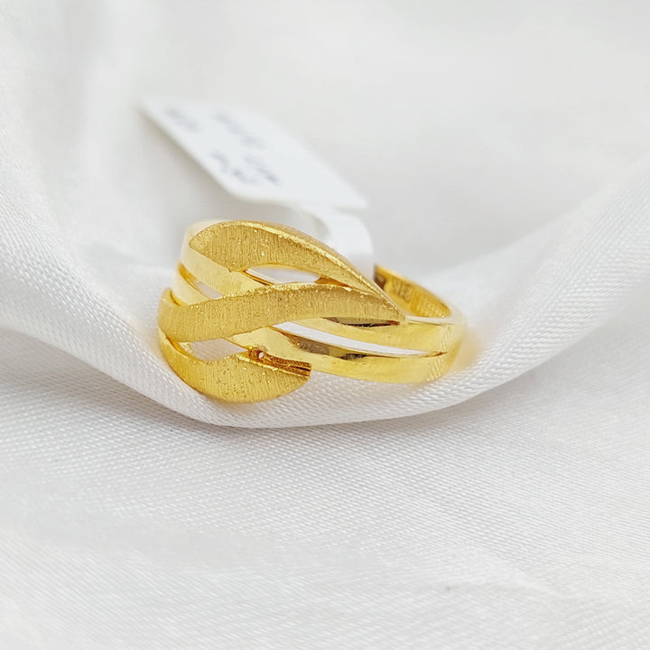 21K Fancy Ring Made of 21K Yellow Gold by Saeed Jewelry-25439