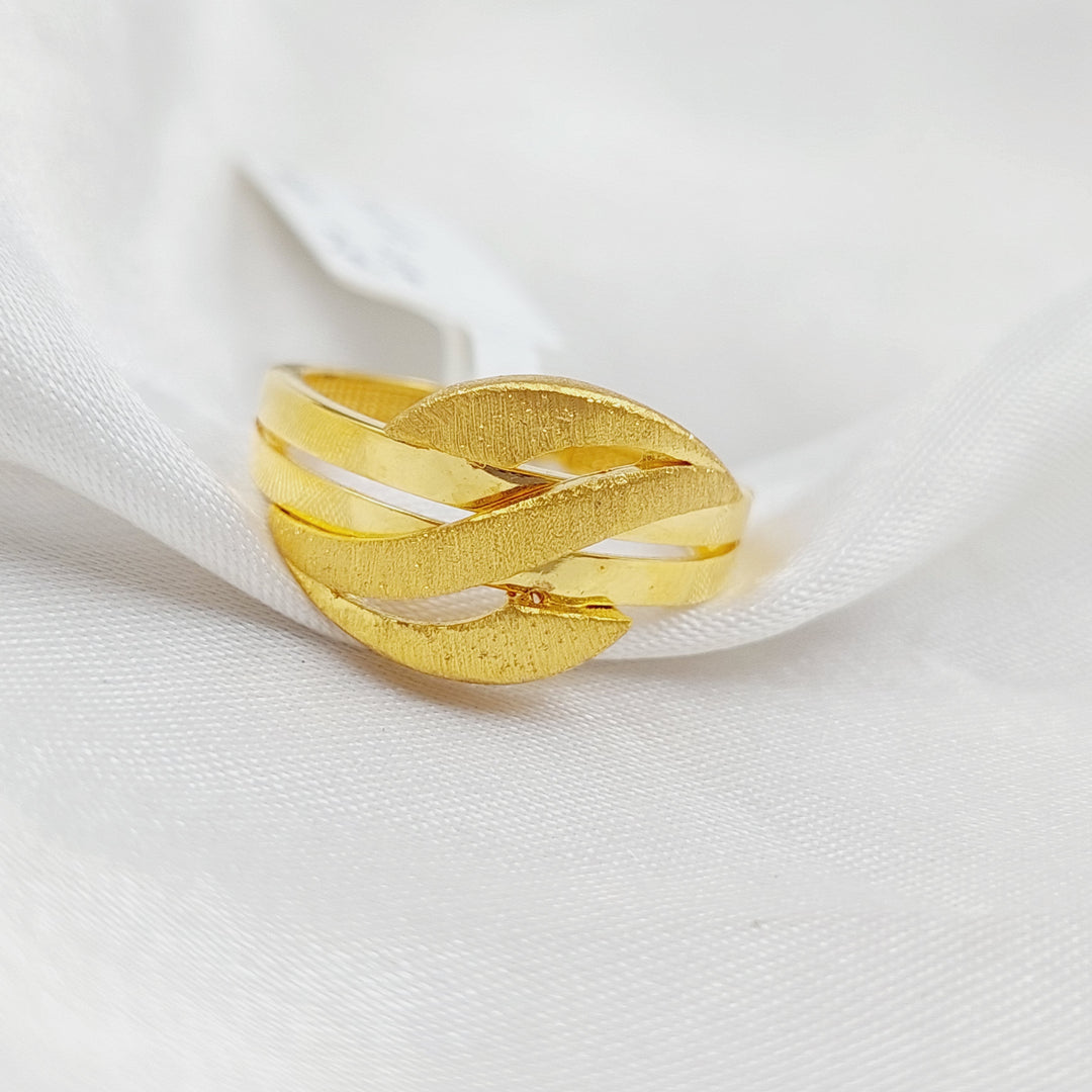 21K Fancy Ring Made of 21K Yellow Gold by Saeed Jewelry-25439