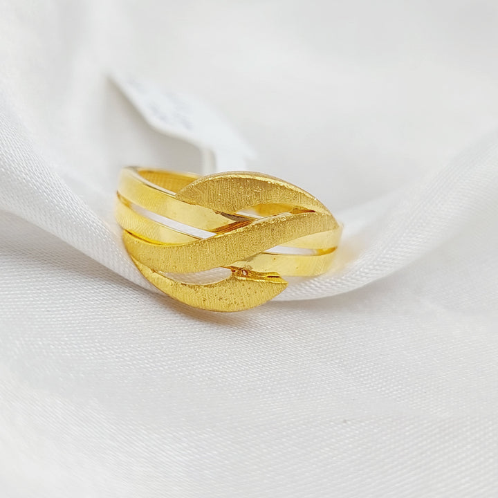 21K Fancy Ring Made of 21K Yellow Gold by Saeed Jewelry-25439