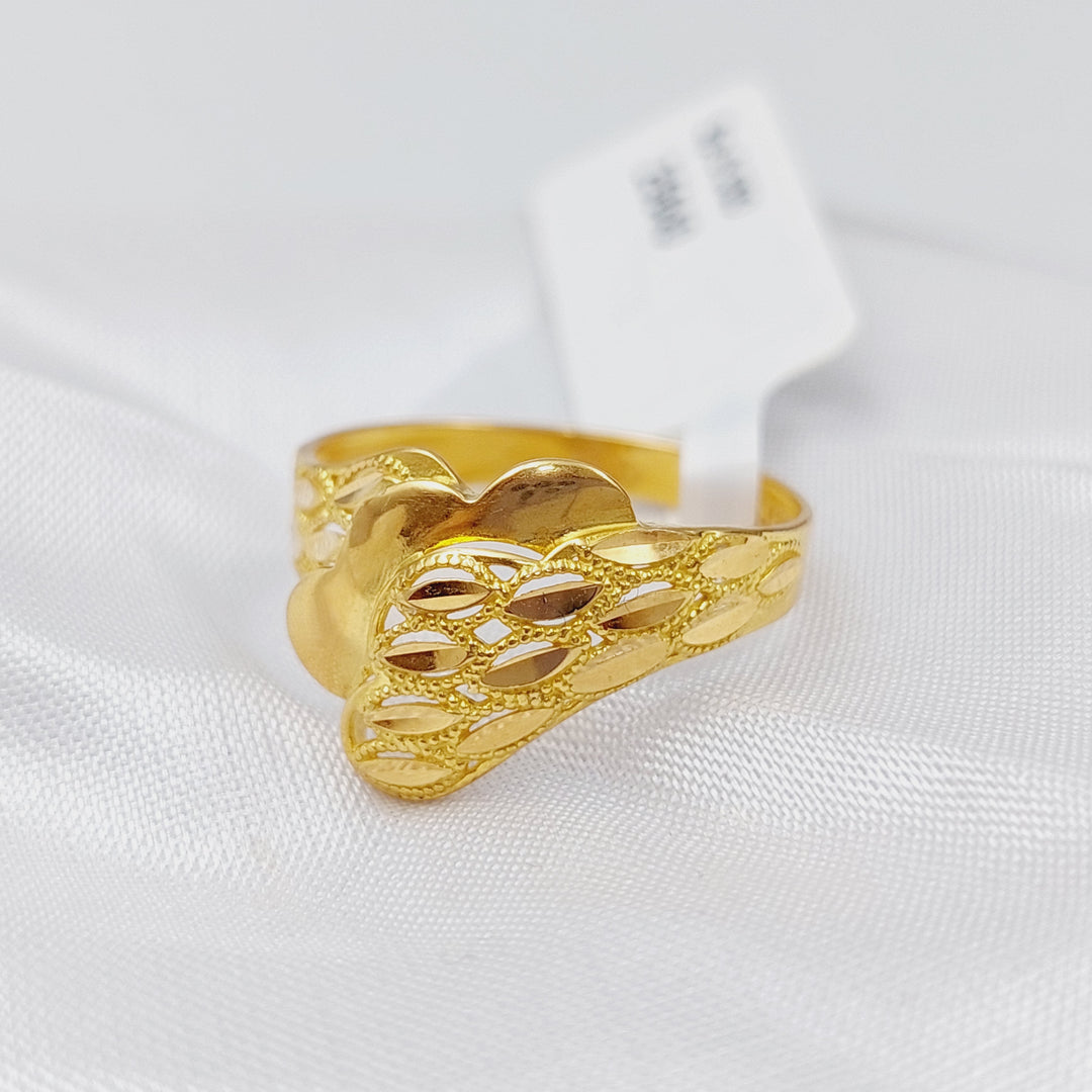 21K Fancy Ring Made of 21K Yellow Gold by Saeed Jewelry-25640