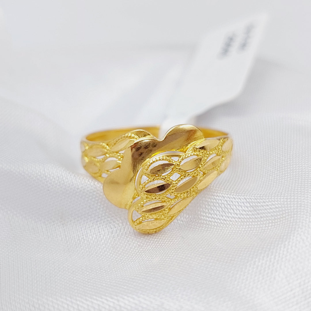 21K Fancy Ring Made of 21K Yellow Gold by Saeed Jewelry-25640