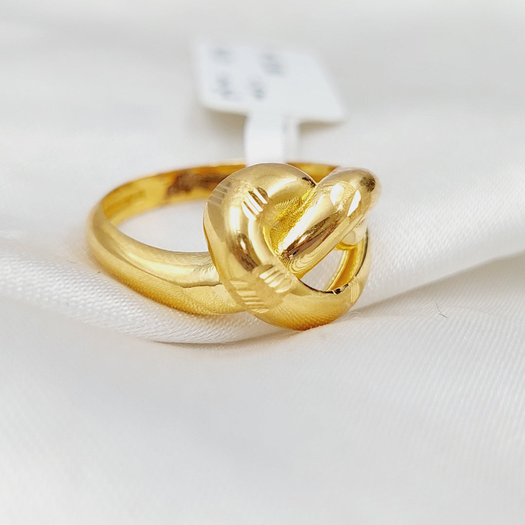 21K Fancy Ring Made of 21K Yellow Gold by Saeed Jewelry-25642