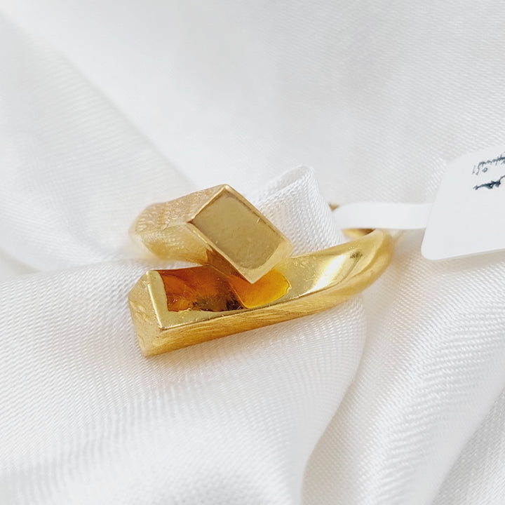21K Fancy Ring Made of 21K Yellow Gold by Saeed Jewelry-25775