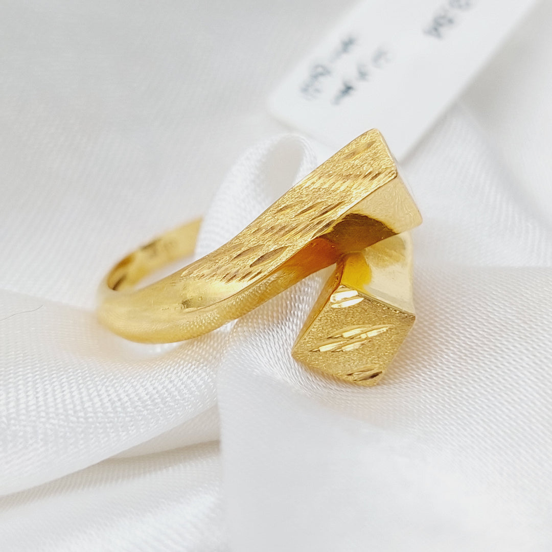 21K Fancy Ring Made of 21K Yellow Gold by Saeed Jewelry-25775