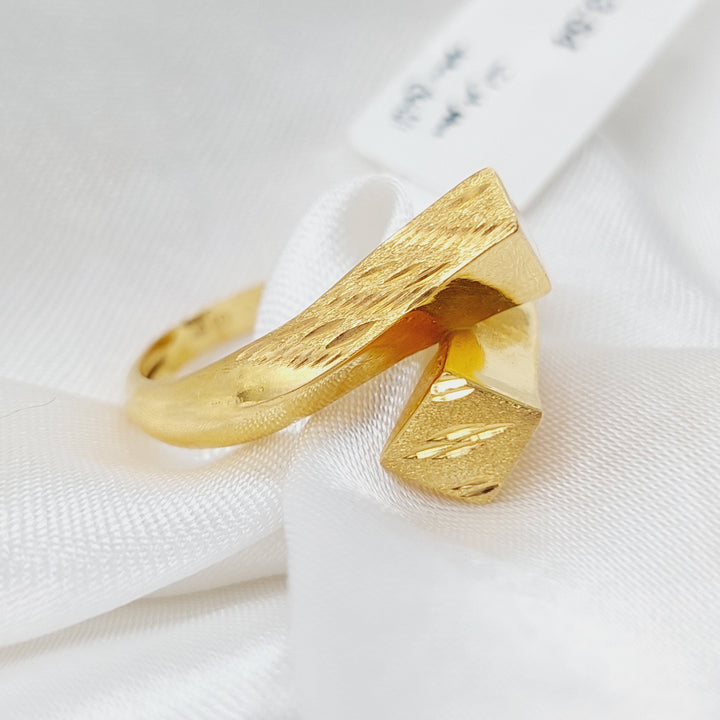 21K Fancy Ring Made of 21K Yellow Gold by Saeed Jewelry-25775