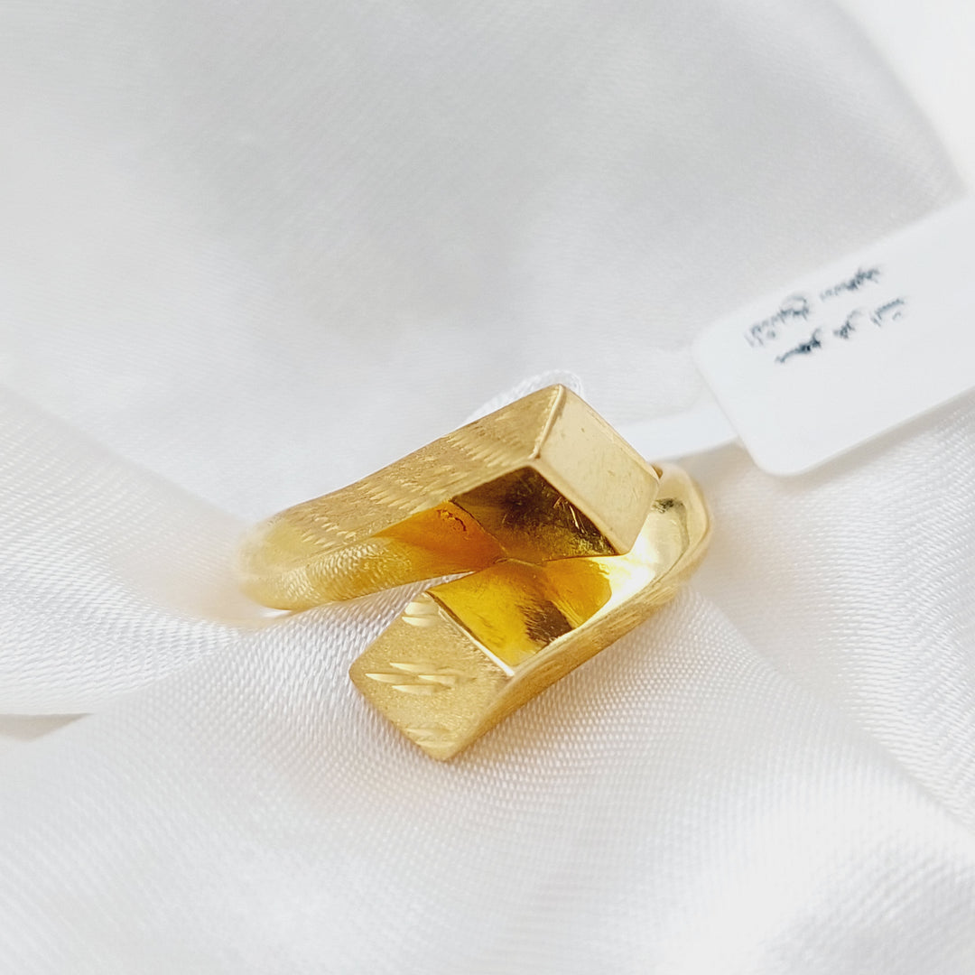 21K Fancy Ring Made of 21K Yellow Gold by Saeed Jewelry-25775