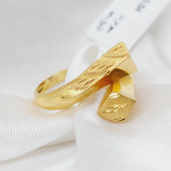 21K Fancy Ring Made of 21K Yellow Gold by Saeed Jewelry-25775