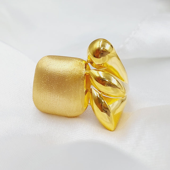 21K Fancy Ring Made of 21K Yellow Gold by Saeed Jewelry-26506