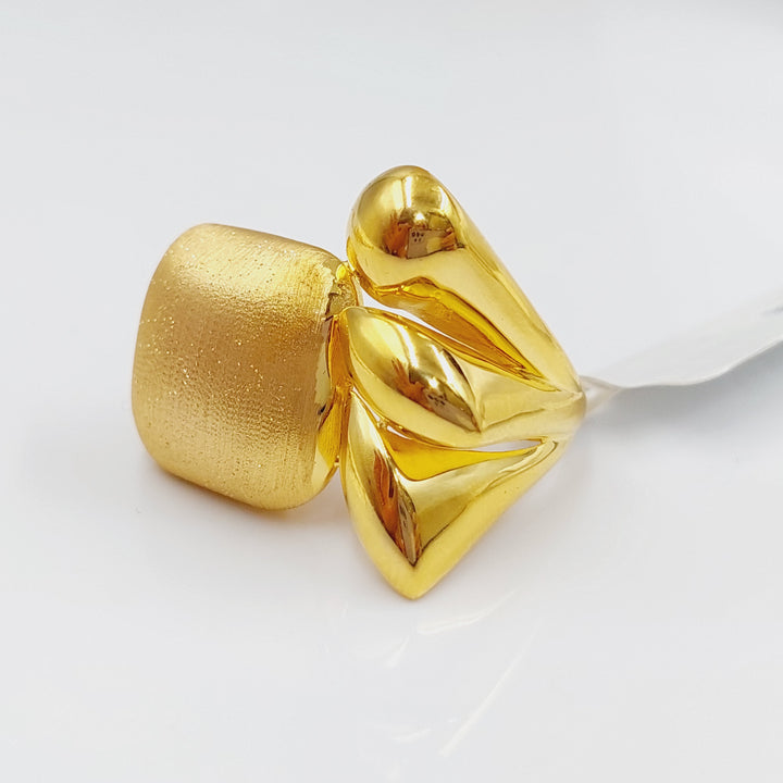 21K Fancy Ring Made of 21K Yellow Gold by Saeed Jewelry-26506