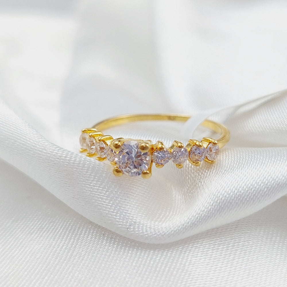 21K Fancy Ring Made of 21K Yellow Gold by Saeed Jewelry-26558
