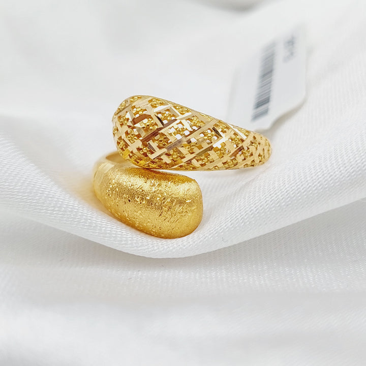 21K Fancy Ring Made of 21K Yellow Gold by Saeed Jewelry-26713