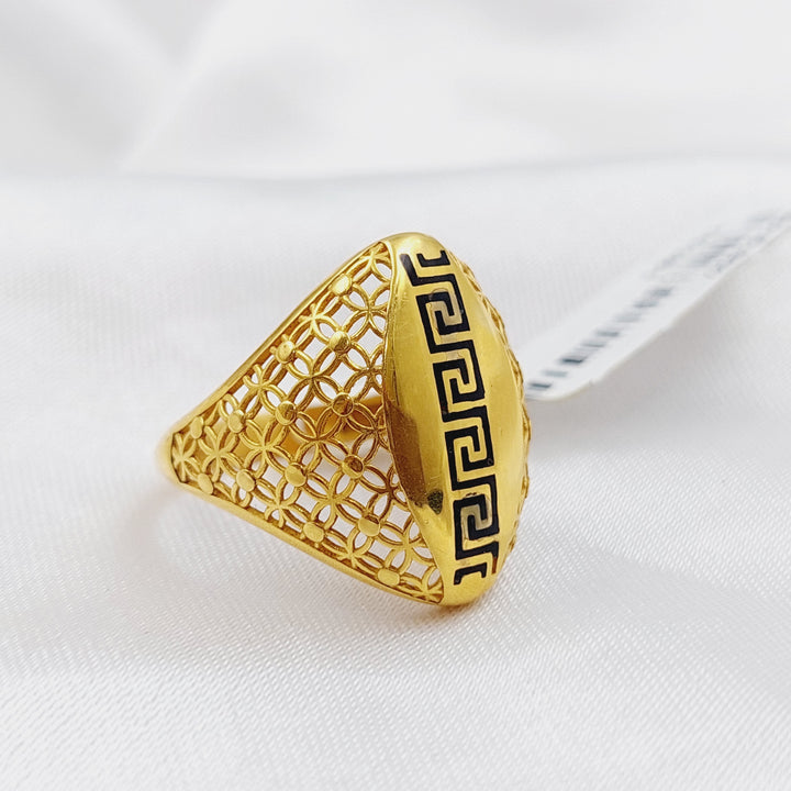 21K Gold Fancy Ring by Saeed Jewelry - Image 3