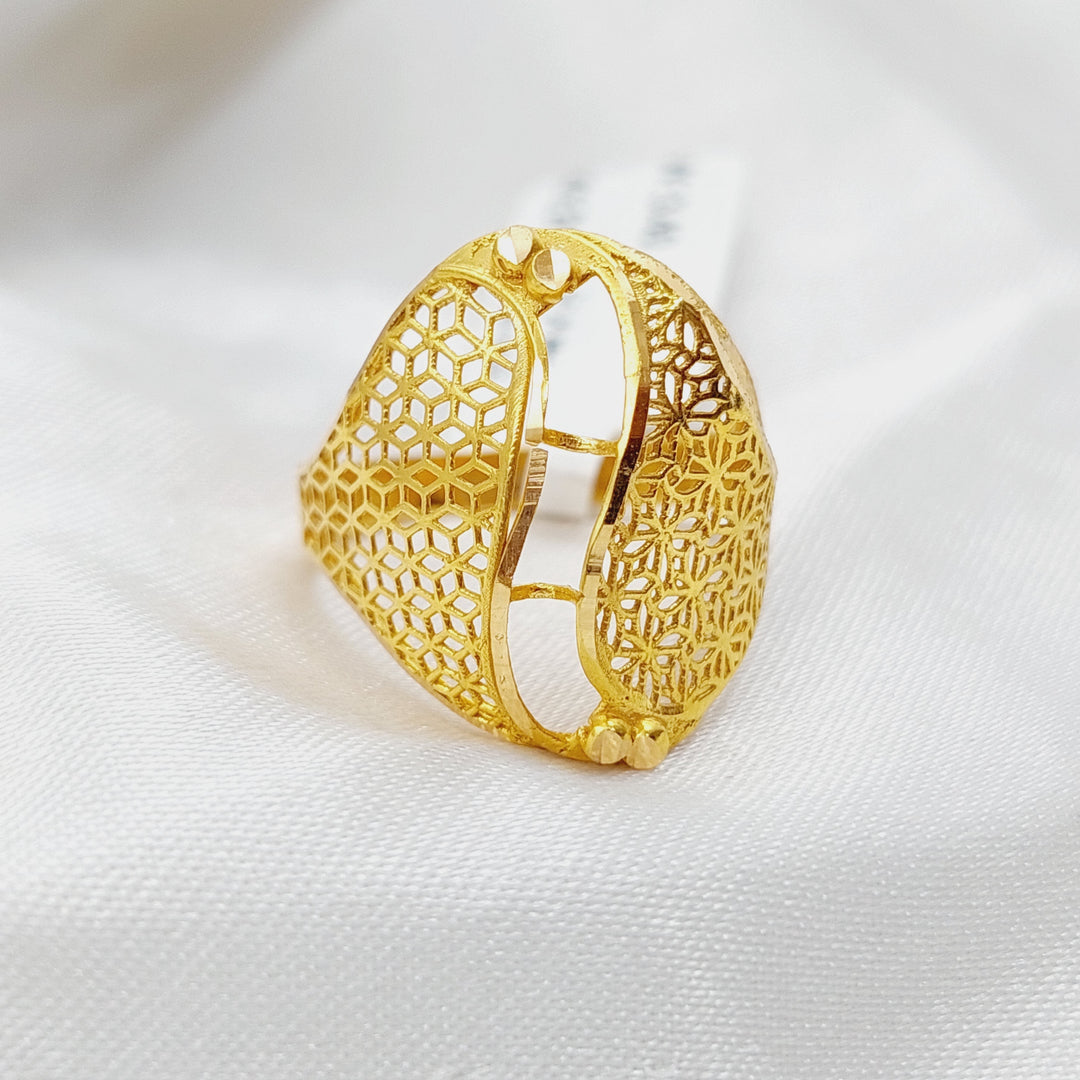 21K Gold Fancy Ring by Saeed Jewelry - Image 3