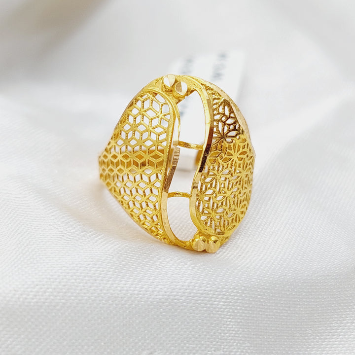 21K Gold Fancy Ring by Saeed Jewelry - Image 3