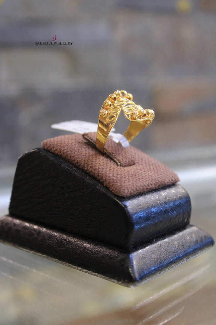 21K Gold Fancy Ring by Saeed Jewelry - Image 3