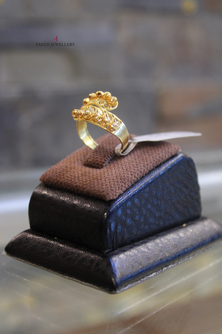 21K Gold Fancy Ring by Saeed Jewelry - Image 4