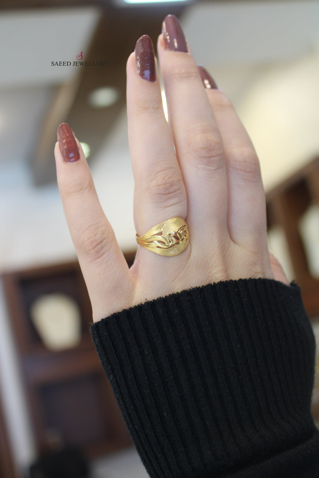 21K Gold Fancy Ring by Saeed Jewelry - Image 2