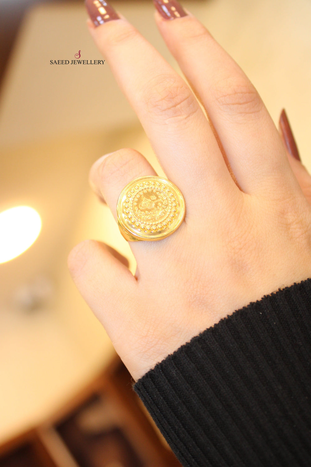 21K Gold Fancy Ring by Saeed Jewelry - Image 2