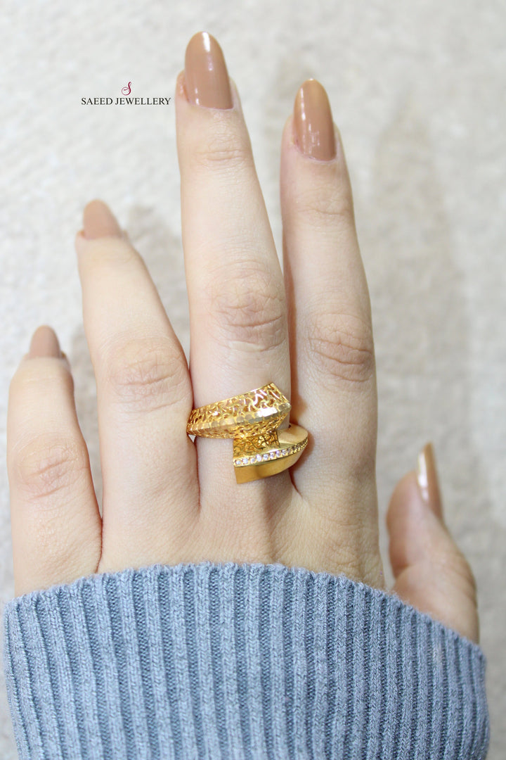 21K Gold Fancy Ring by Saeed Jewelry - Image 5