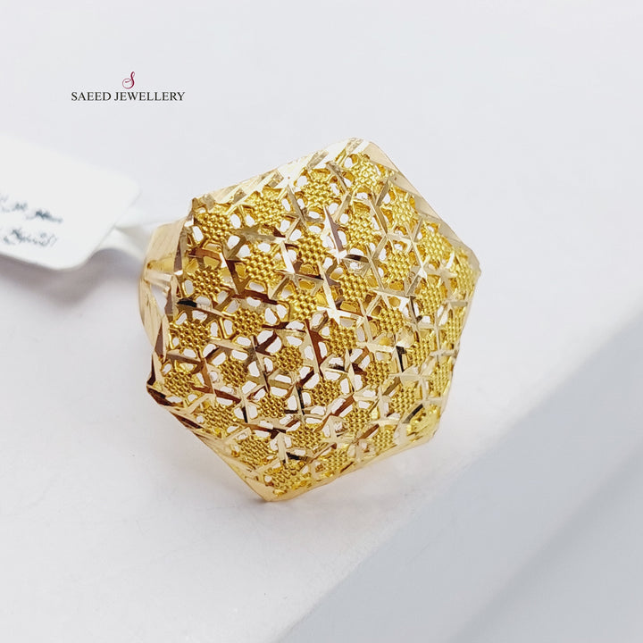 21K Gold Fancy Ring by Saeed Jewelry - Image 3