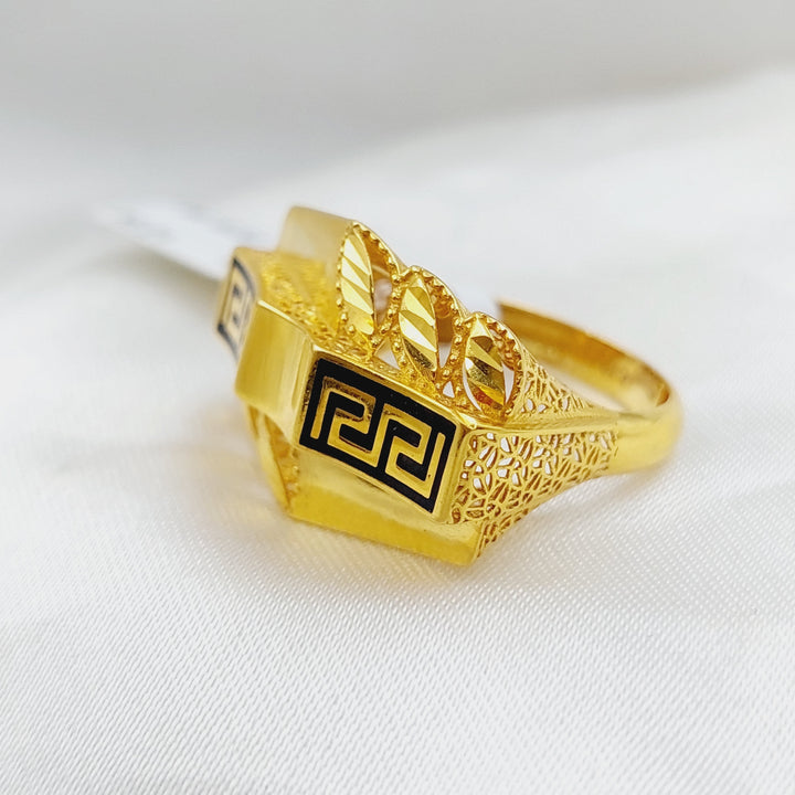 21K Gold Fancy Ring by Saeed Jewelry - Image 3